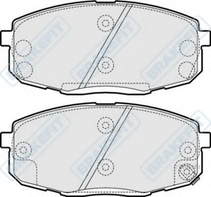 Комплект тормозных колодок, дисковый тормоз APEC braking PD3219