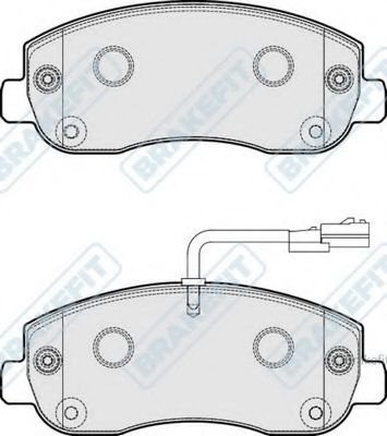 Комплект тормозных колодок, дисковый тормоз APEC braking PD3274