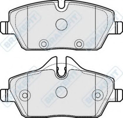 Комплект тормозных колодок, дисковый тормоз APEC braking PD3266