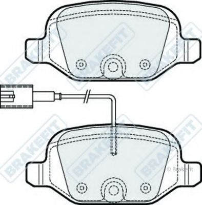 Комплект тормозных колодок, дисковый тормоз APEC braking PD3278
