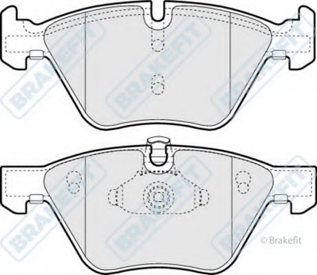 Комплект тормозных колодок, дисковый тормоз APEC braking PD3081