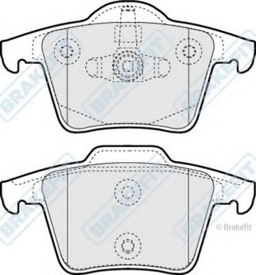 Комплект тормозных колодок, дисковый тормоз APEC braking PD3189