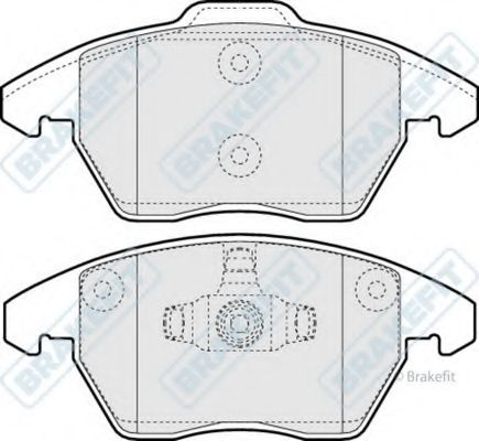 Комплект тормозных колодок, дисковый тормоз APEC braking PD3195