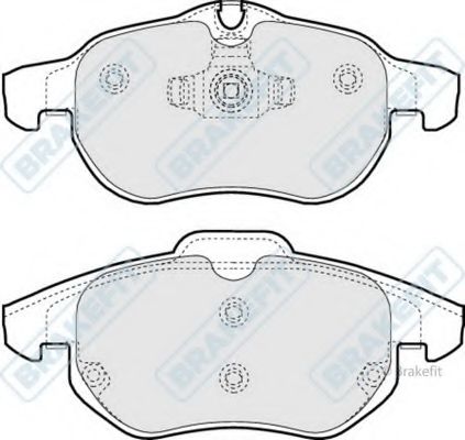 Комплект тормозных колодок, дисковый тормоз APEC braking PD3069