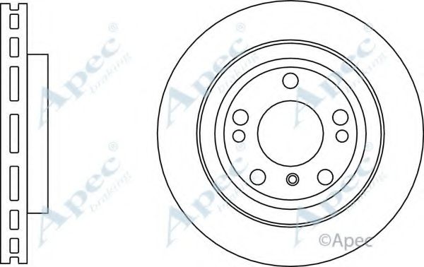 Тормозной диск APEC braking DSK3164