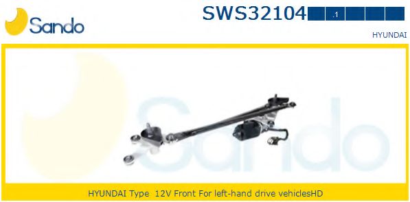 Двигатель стеклоочистителя SANDO SWS32104.1