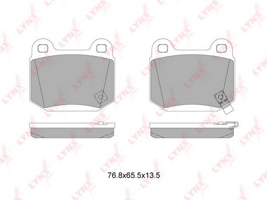 Комплект тормозных колодок, дисковый тормоз LYNXauto BD-7115