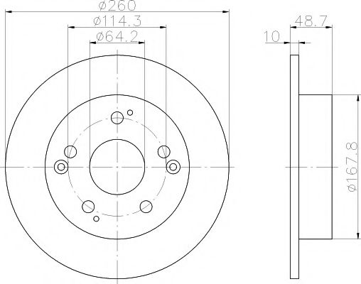 Тормозной диск HELLA PAGID 8DD 355 110-311