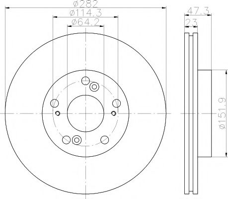 Тормозной диск HELLA PAGID 8DD 355 110-631