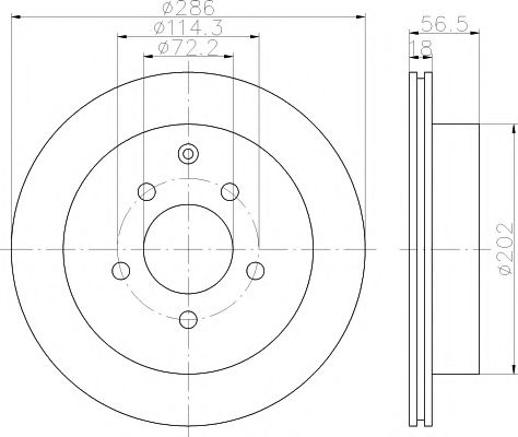 Тормозной диск HELLA PAGID 8DD 355 110-851