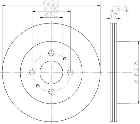 Тормозной диск HELLA PAGID 8DD 355 110-971