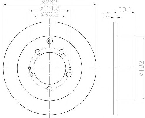Тормозной диск HELLA PAGID 8DD 355 111-721