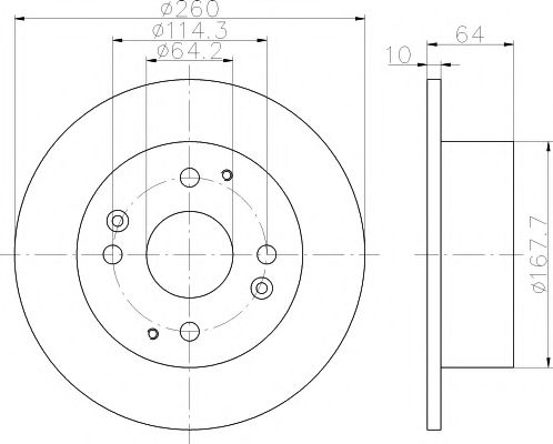 Тормозной диск HELLA PAGID 8DD 355 112-011