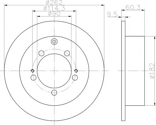 Тормозной диск HELLA PAGID 8DD 355 112-941