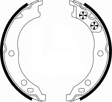 Комплект тормозных колодок, стояночная тормозная система HELLA PAGID 8DA 355 050-671