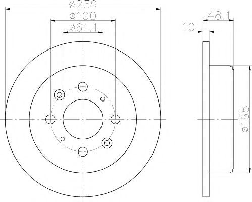 Тормозной диск HELLA PAGID 8DD 355 103-111