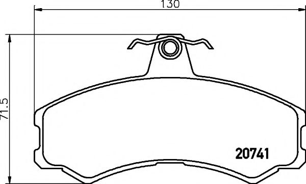 Комплект тормозных колодок, дисковый тормоз HELLA PAGID 8DB 355 013-441