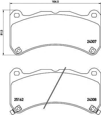 Комплект тормозных колодок, дисковый тормоз HELLA PAGID 8DB 355 015-471