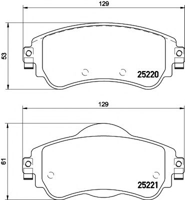 Комплект тормозных колодок, дисковый тормоз HELLA PAGID 8DB 355 015-931