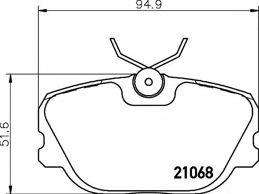 Комплект тормозных колодок, дисковый тормоз HELLA PAGID 8DB 355 017-761