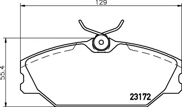 Комплект тормозных колодок, дисковый тормоз HELLA PAGID 8DB 355 019-391