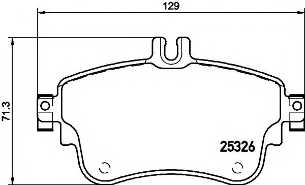 Комплект тормозных колодок, дисковый тормоз HELLA PAGID 8DB 355 019-751
