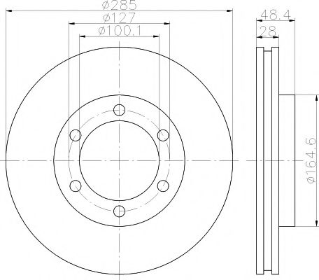 Тормозной диск HELLA PAGID 8DD 355 118-001