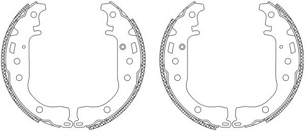 Комплект тормозных колодок HELLA PAGID 8DB 355 003-441