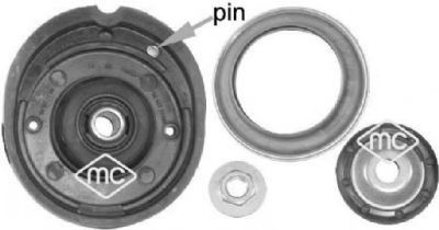 Ремкомплект, опора стойки амортизатора Metalcaucho 05876