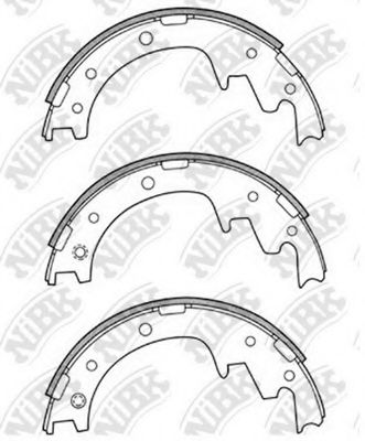 Комплект тормозных колодок NiBK FN6637