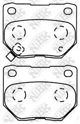 Комплект тормозных колодок, дисковый тормоз NiBK PN7800