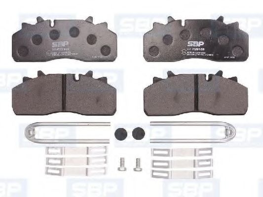 Комплект тормозных колодок, дисковый тормоз SBP 07-P29159