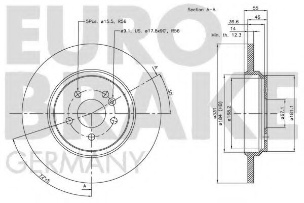 Тормозной диск LUCAS ELECTRICAL DF4196