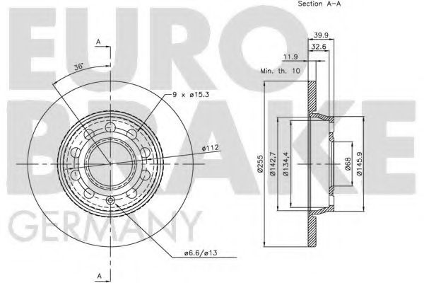 Тормозной диск LUCAS ELECTRICAL DF4211
