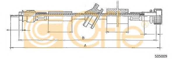 Тросик спидометра COFLE S05009