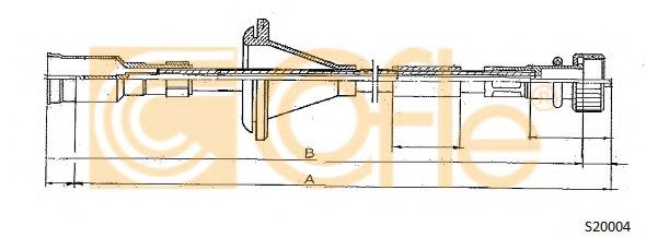 Тросик спидометра COFLE S20004