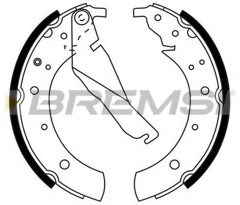 Комплект тормозных колодок BREMSI GF0075