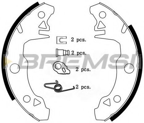 Комплект тормозных колодок BREMSI GF0097