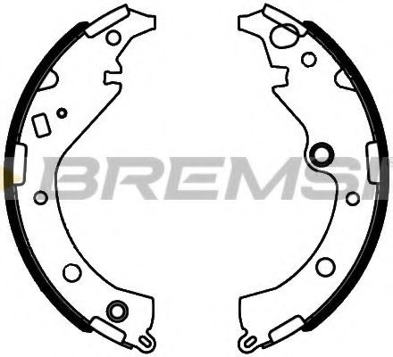 Комплект тормозных колодок BREMSI GF0989