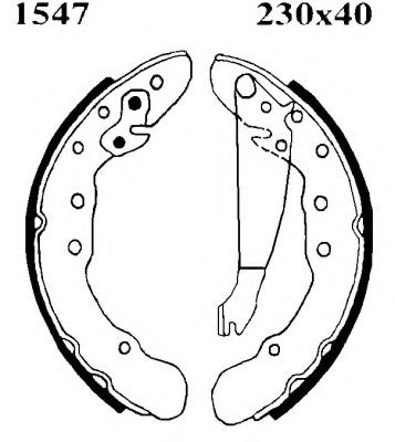 Комплект тормозных колодок BSF 01547