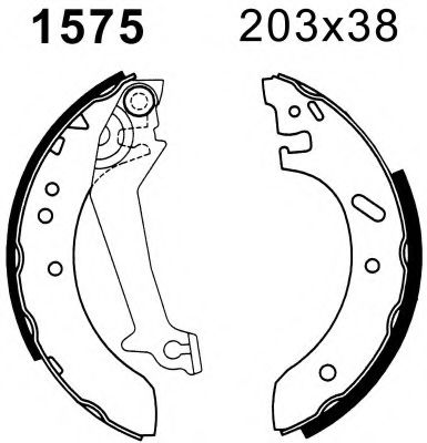 Комплект тормозов, барабанный тормозной механизм DELPHI 940