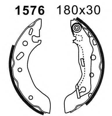 Комплект тормозных колодок BSF 01576