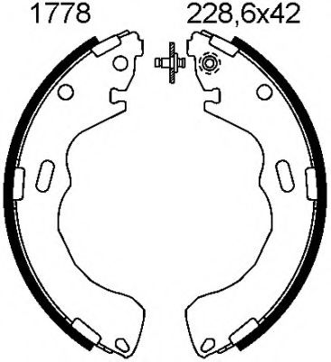 Комплект тормозных колодок BSF 01778