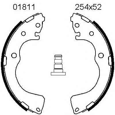 Комплект тормозных колодок BSF 01811