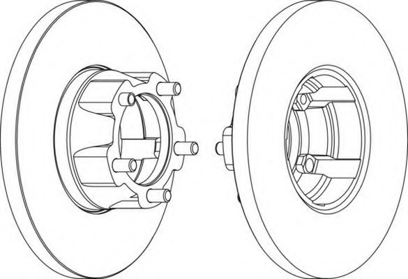 Тормозной диск FERODO DDF058-1