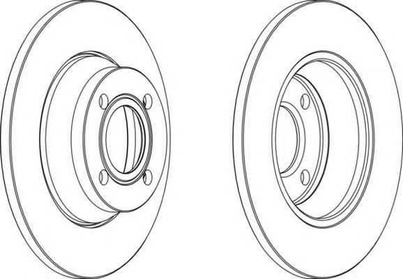 Тормозной диск FERODO DDF518-1