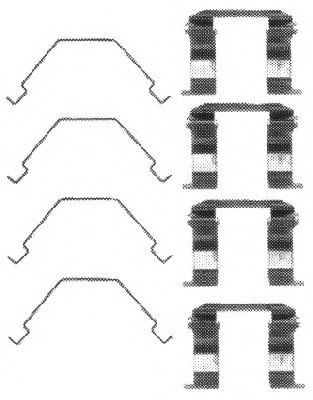 Комплектующие, колодки дискового тормоза FERODO FBA525