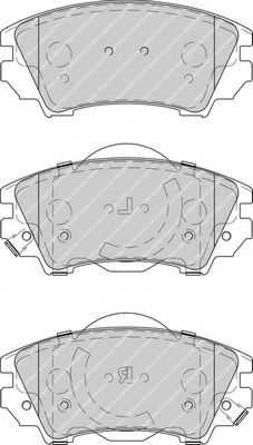Комплект тормозных колодок, дисковый тормоз FERODO FDB4208