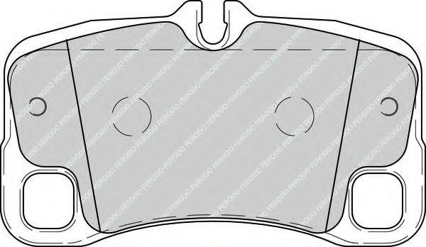 Комплект тормозных колодок, дисковый тормоз FERODO FDB4211