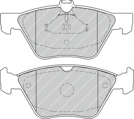 Комплект тормозных колодок, дисковый тормоз FERODO 24723